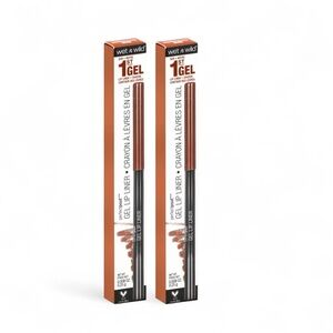 BUNDLE OF 2 NIB Wet n Wild Perfect Pout Gel Lip Liner -Bare To Comment